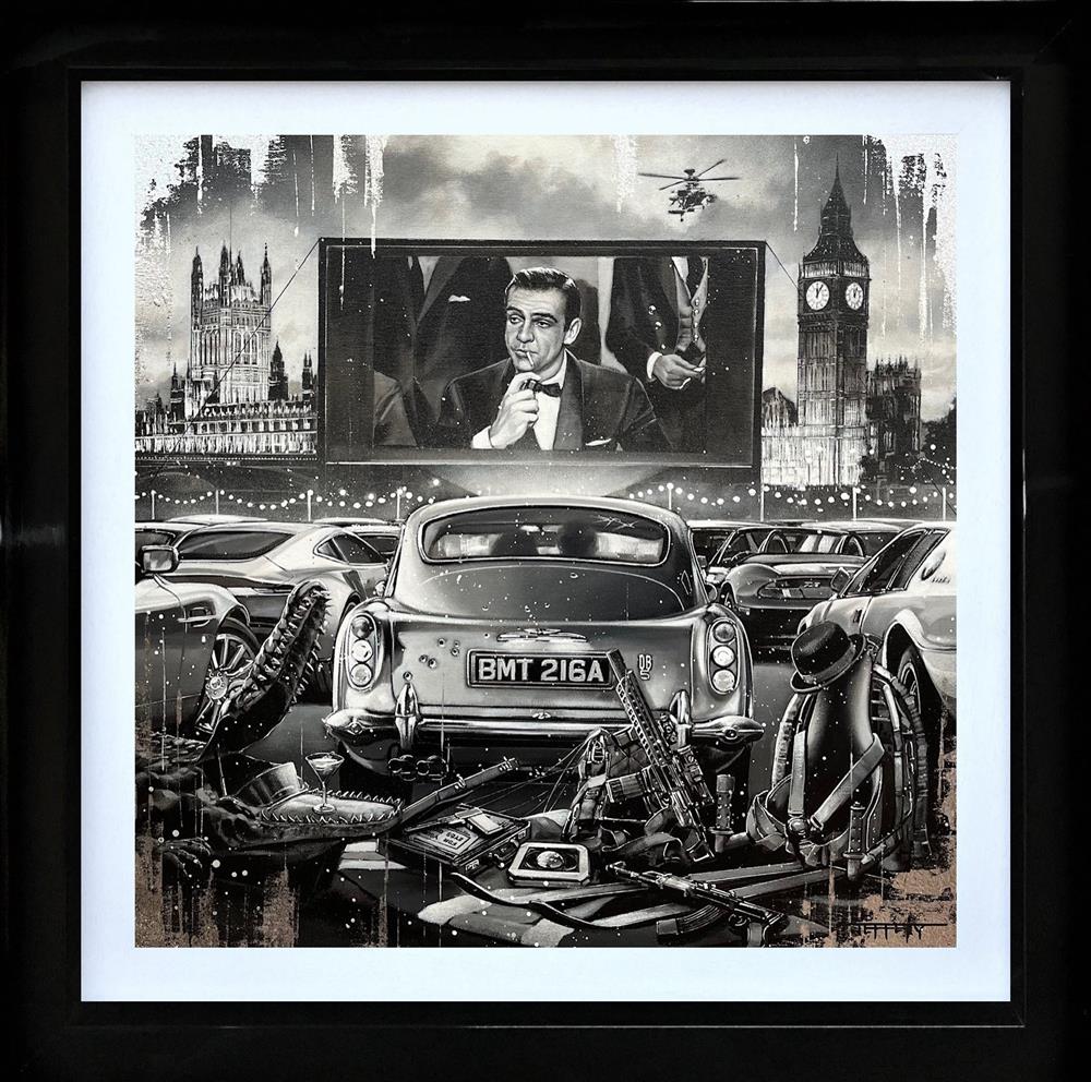 Ben Jeffery - 'Bond, James Bond - Movie Night' - Framed Original Art
