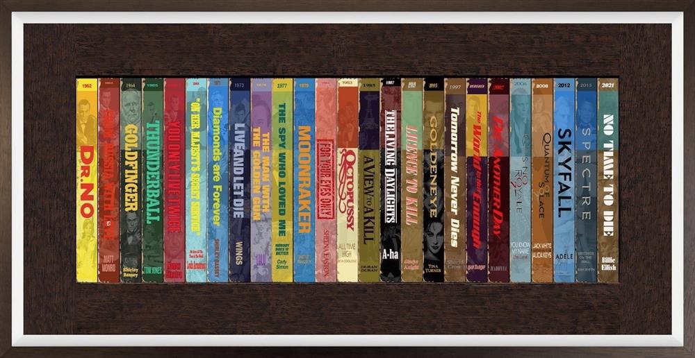 Linda Charles - 'Bond Through The Years - ReBooked' - Framed Original Artwork