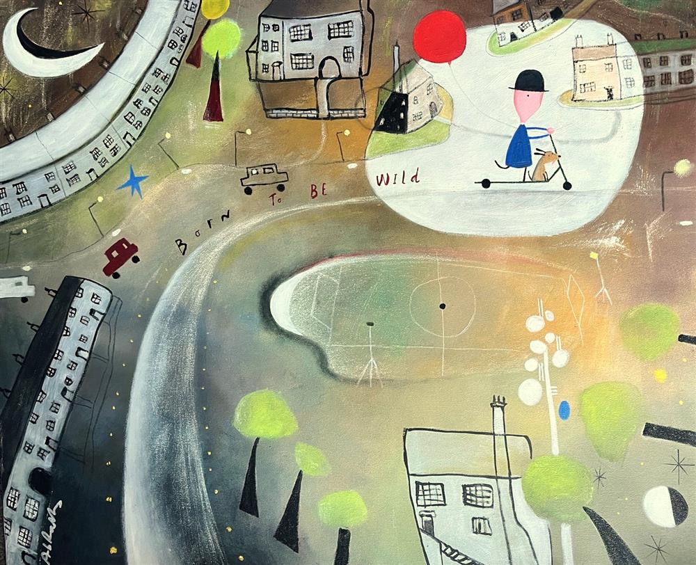 Michael Abrams - 'Born To Be Wild' - Framed Original Art