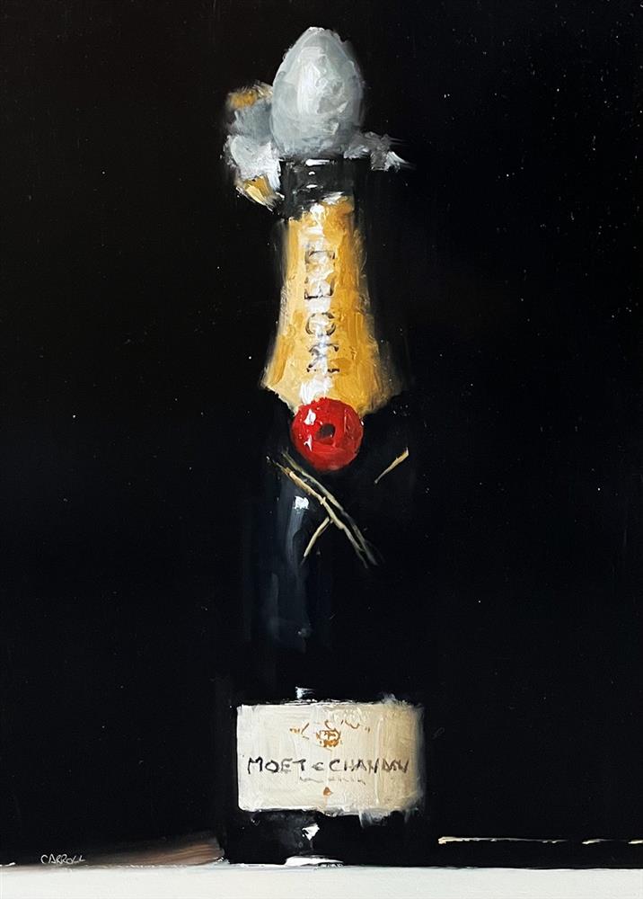 Neil Carroll - 'Bottle Of Moet' - Framed Original Artwork