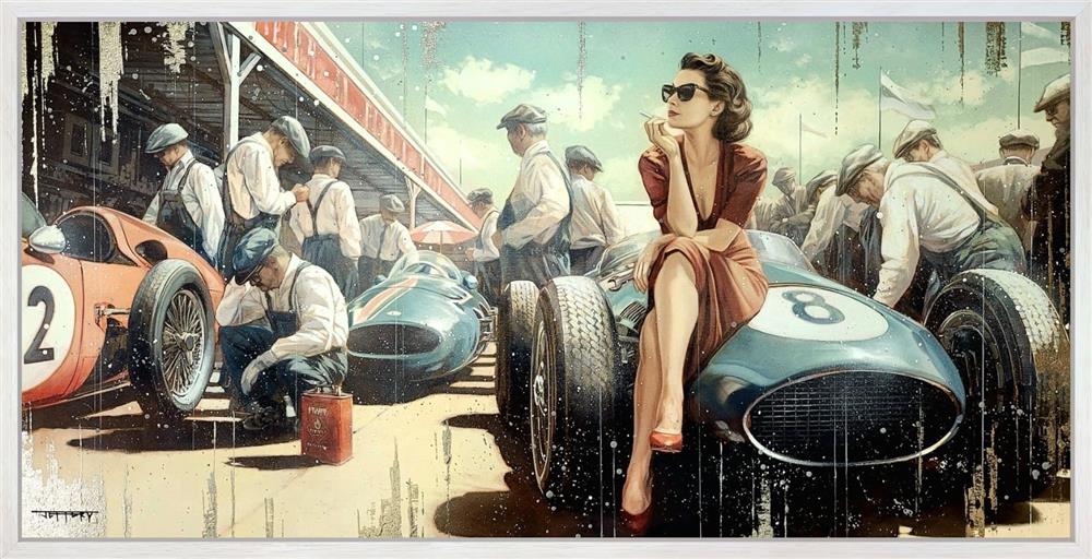 Ben Jeffery - 'Boys And Their Toy' - Framed Original Artwork