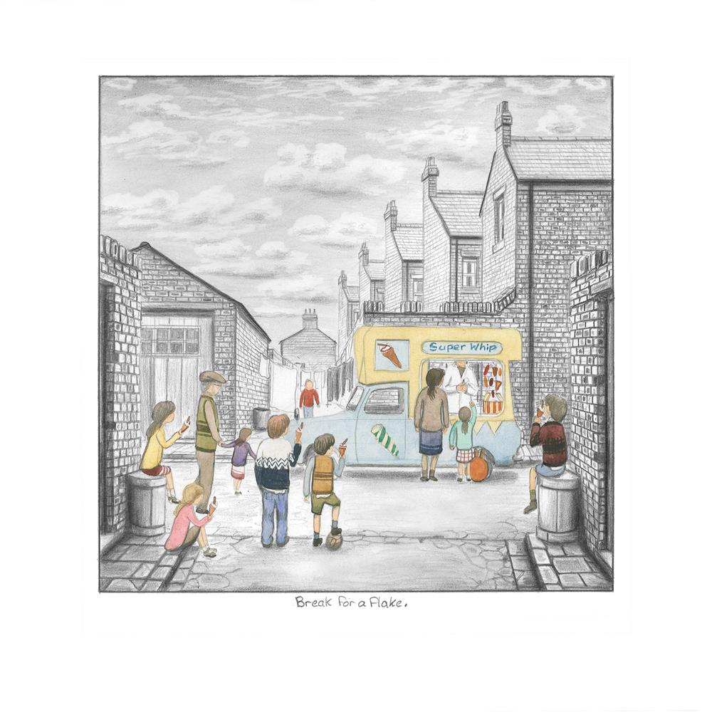 Leigh Lambert - 'Break For A Flake - Sketch' - Framed Limited Edition