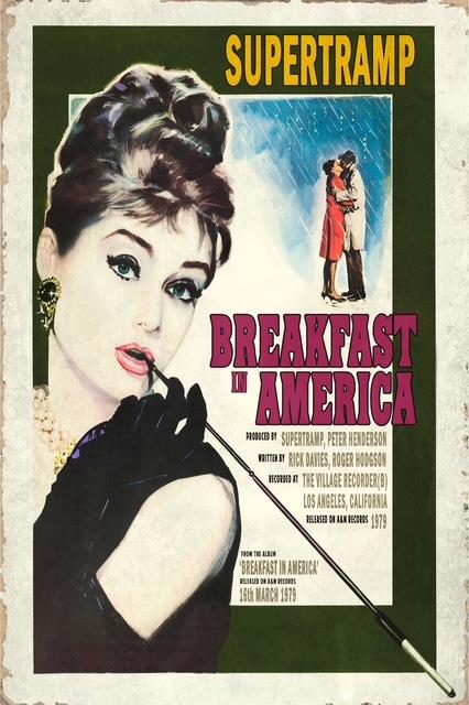 Linda Charles - 'Breakfast In America' - Framed Original Artwork