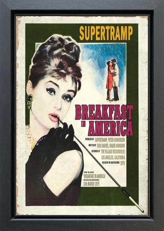 Linda Charles - 'Breakfast In America' - Framed Original Artwork