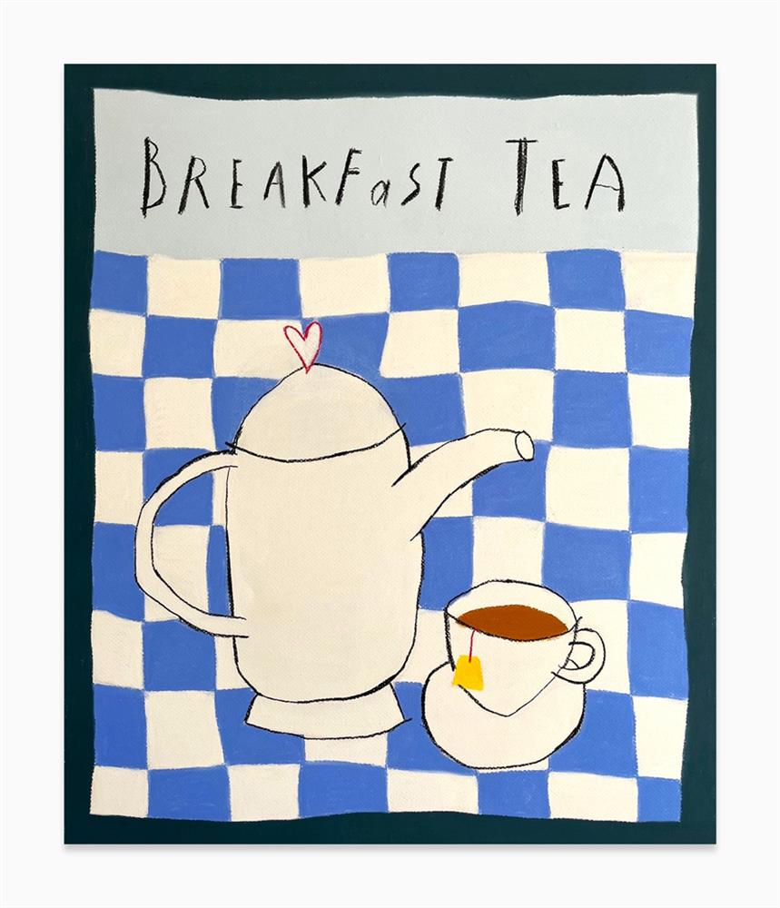 Michael Abrams - 'Breakfast Tea' - Framed Original Art