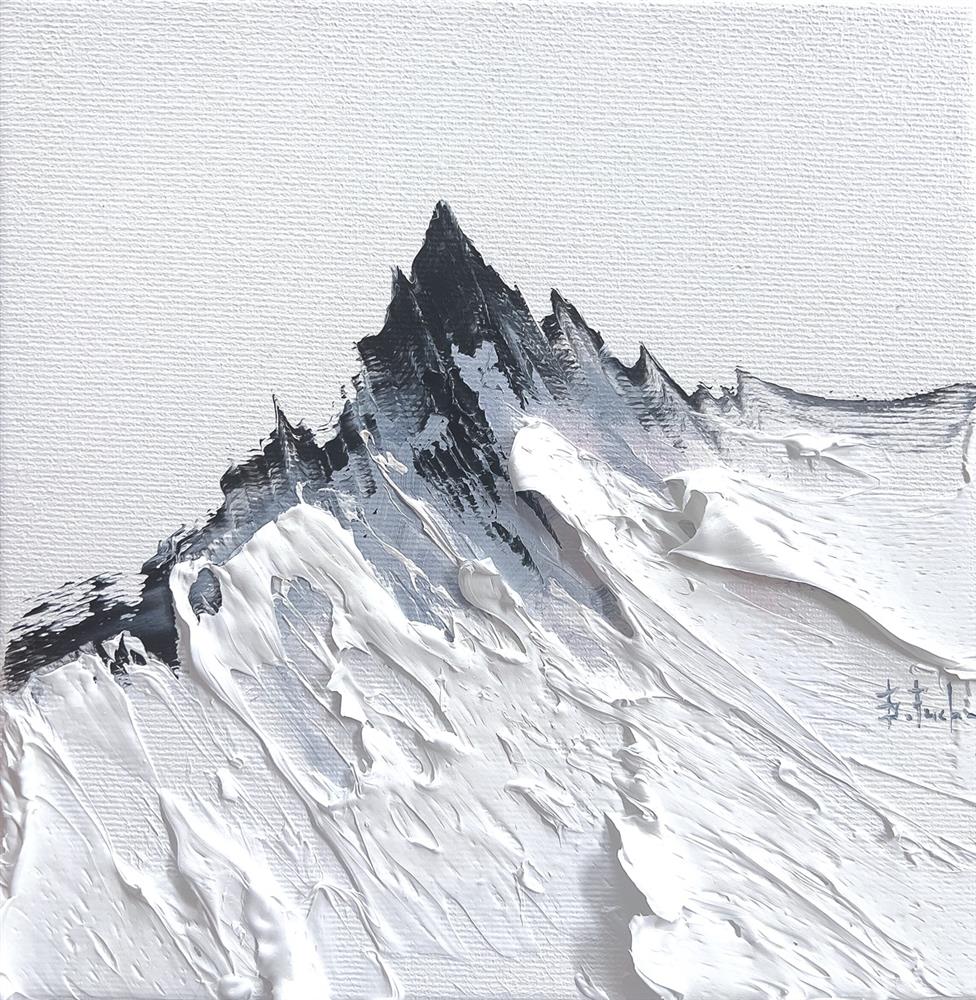 Bozhena Fuchs- 'Breath Of Snow - Study' - Framed Original Artwork