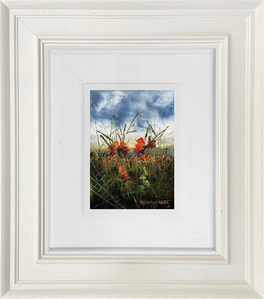 Kimberley Harris - 'Breeze Over Blooms' - Miniature series - Framed Original Art