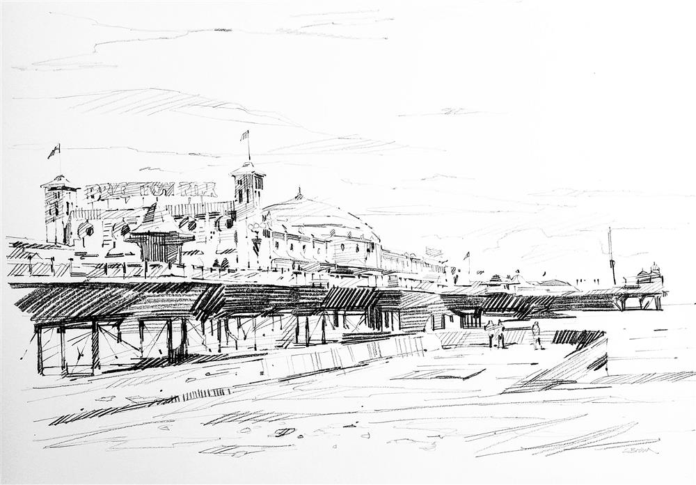 Colin Brown - 'Brighton Life  - Study II' - Framed Original Art