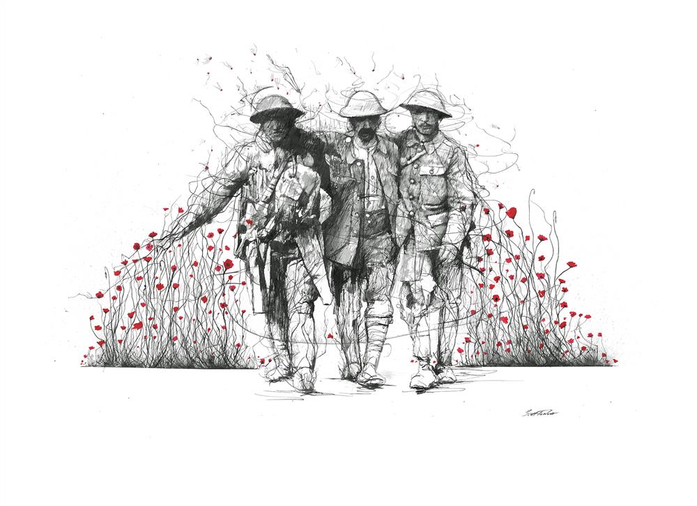 Scott Tetlow - ' Brotherhood - Deluxe '  Framed Limited Edition Print