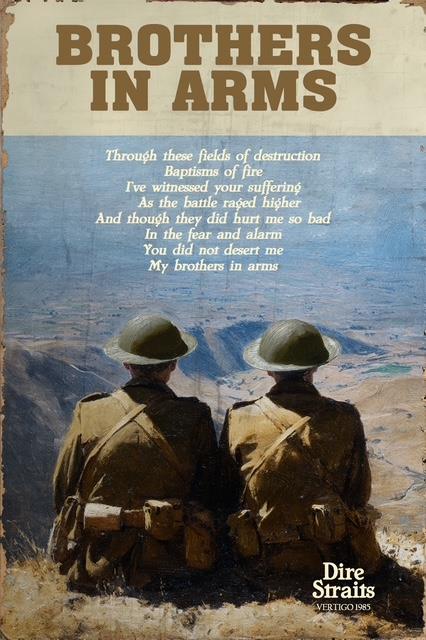 Linda Charles - 'Brothers In Arms' - Framed Original Artwork