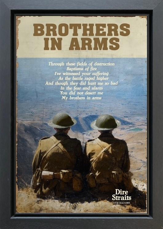 Linda Charles - 'Brothers In Arms' - Framed Original Artwork