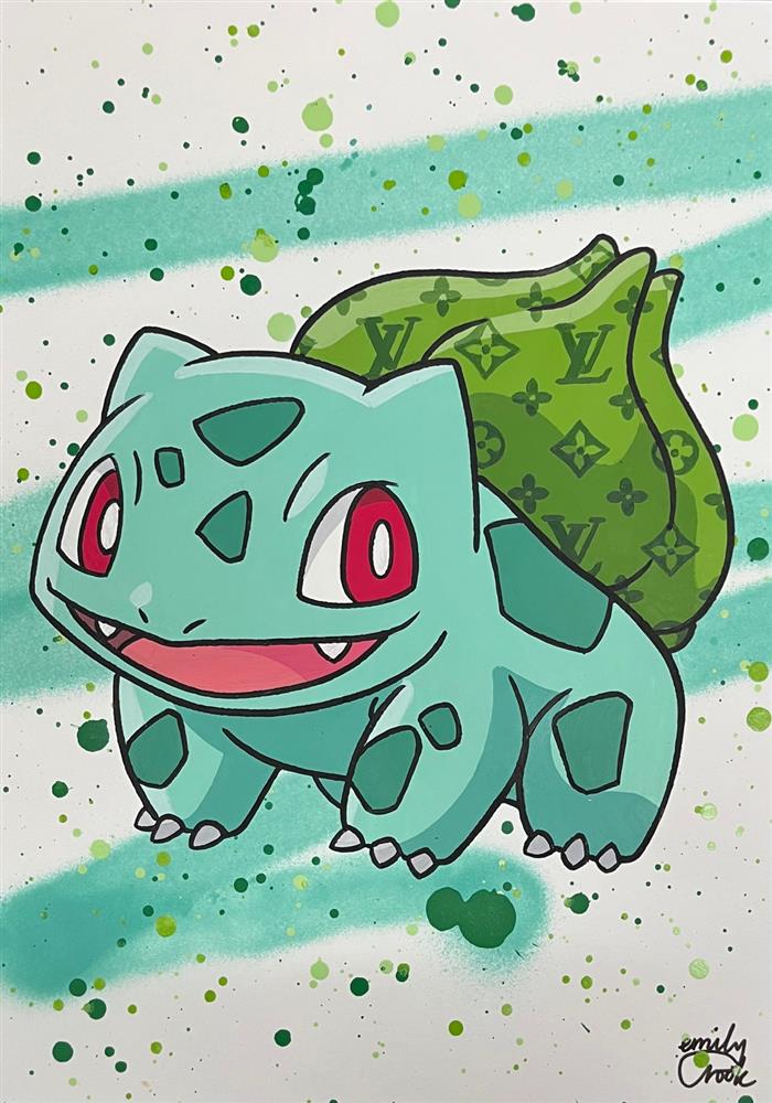Emily Crook - 'Bulbasaur - Study' - Framed Original Art