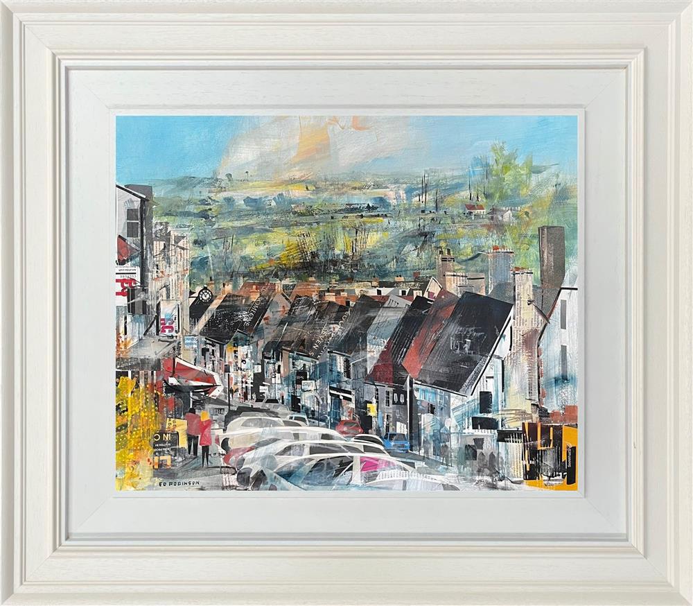 Ed Robinson - 'Burford High Street'  - Framed Original Artwork