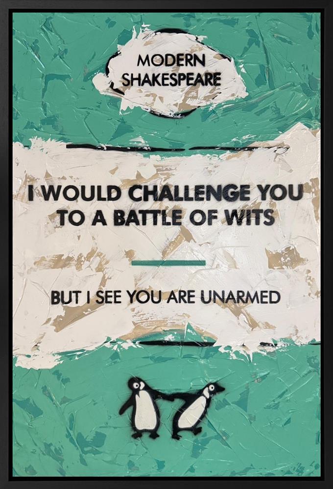 Hue Folk - 'But I See You Are Unarmed' - Framed Original Artwork