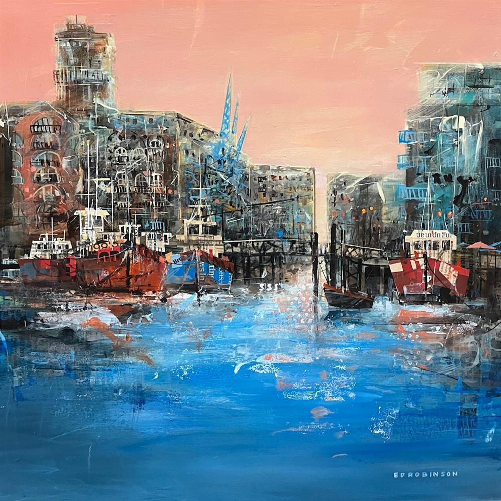 Ed Robinson - 'Butlers Wharf II'  - Framed Original Artwork