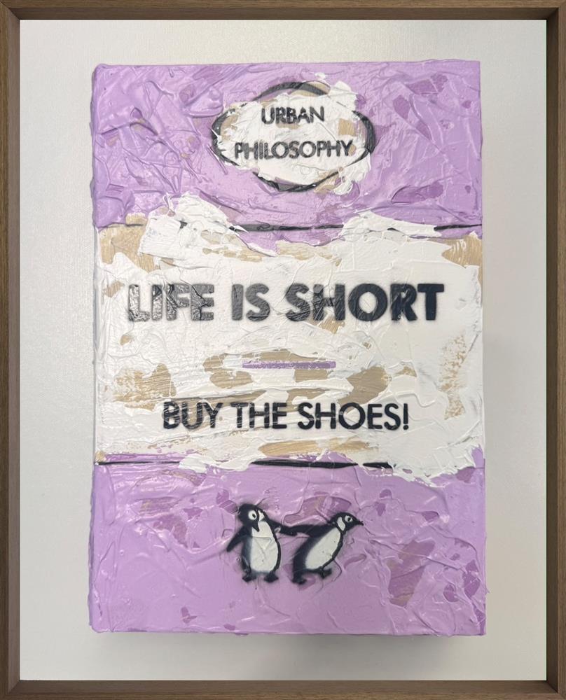 Hue Folk - 'Buy The Shoes- Storybook' - Framed Original Artwork