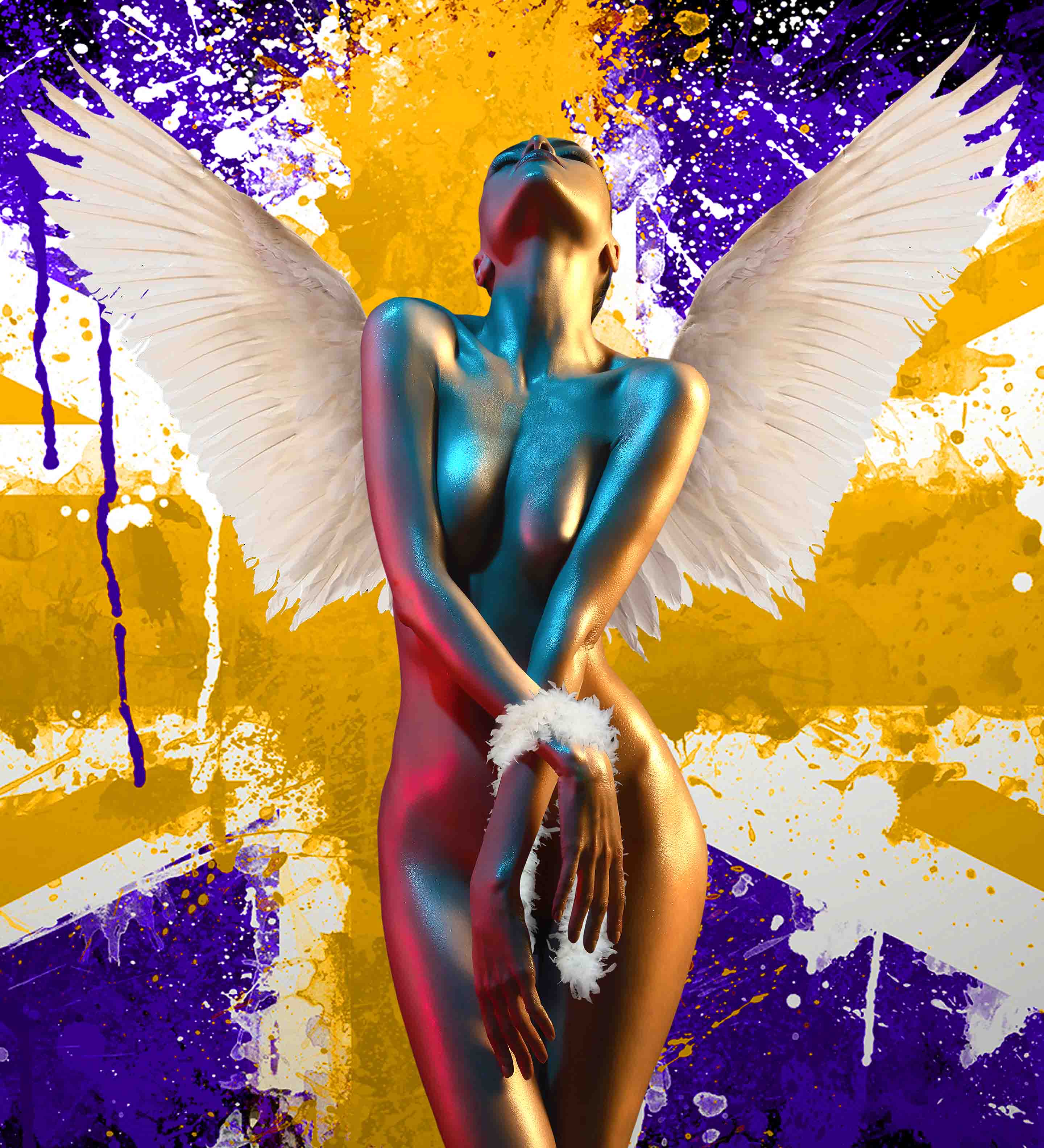 Chloe Rox - 'High Jack I Gold & Purple' - Limited Edition Print