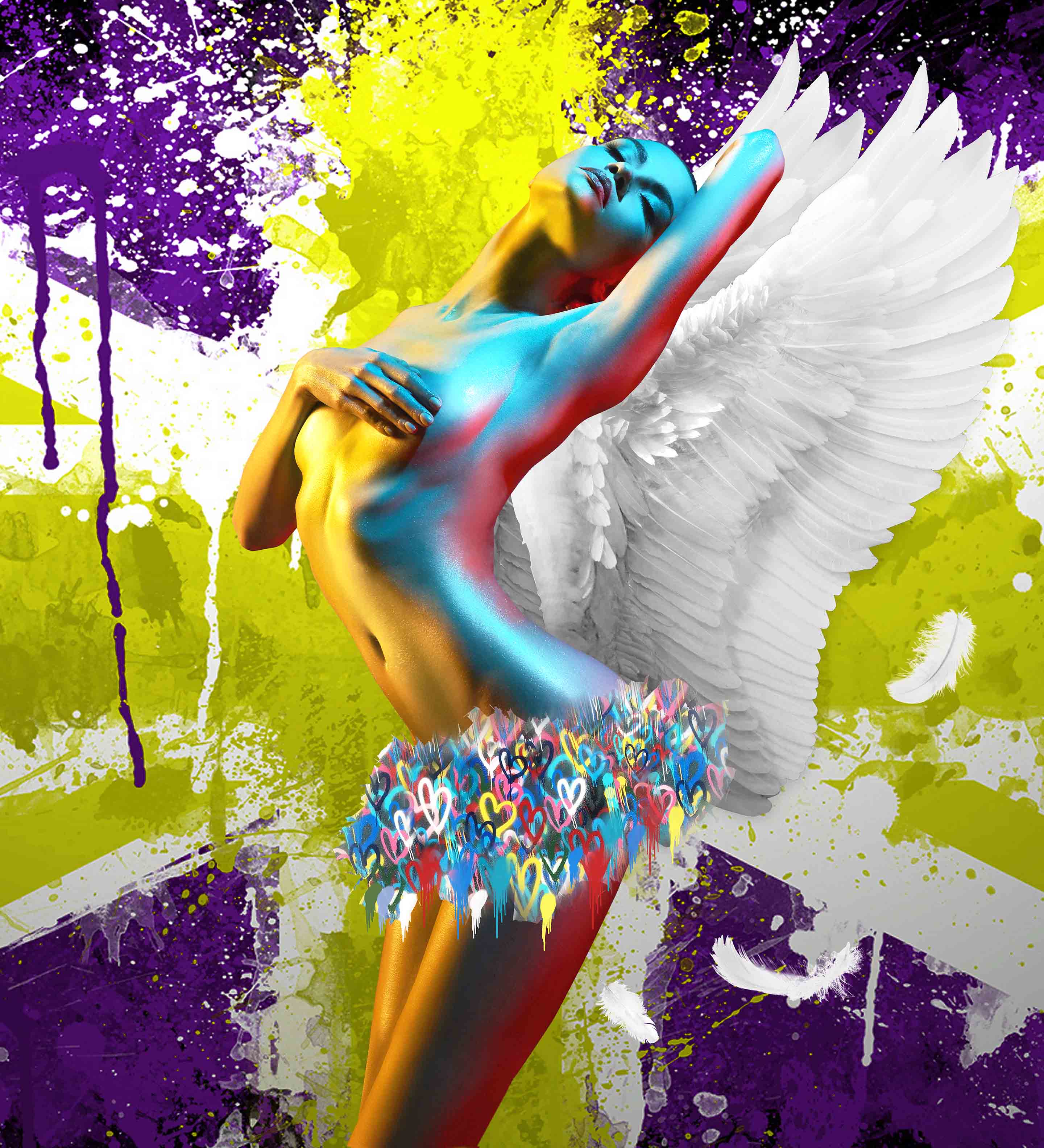 Chloe Rox - 'High Jack 2 Purple and Lime' - Limited Edition Print