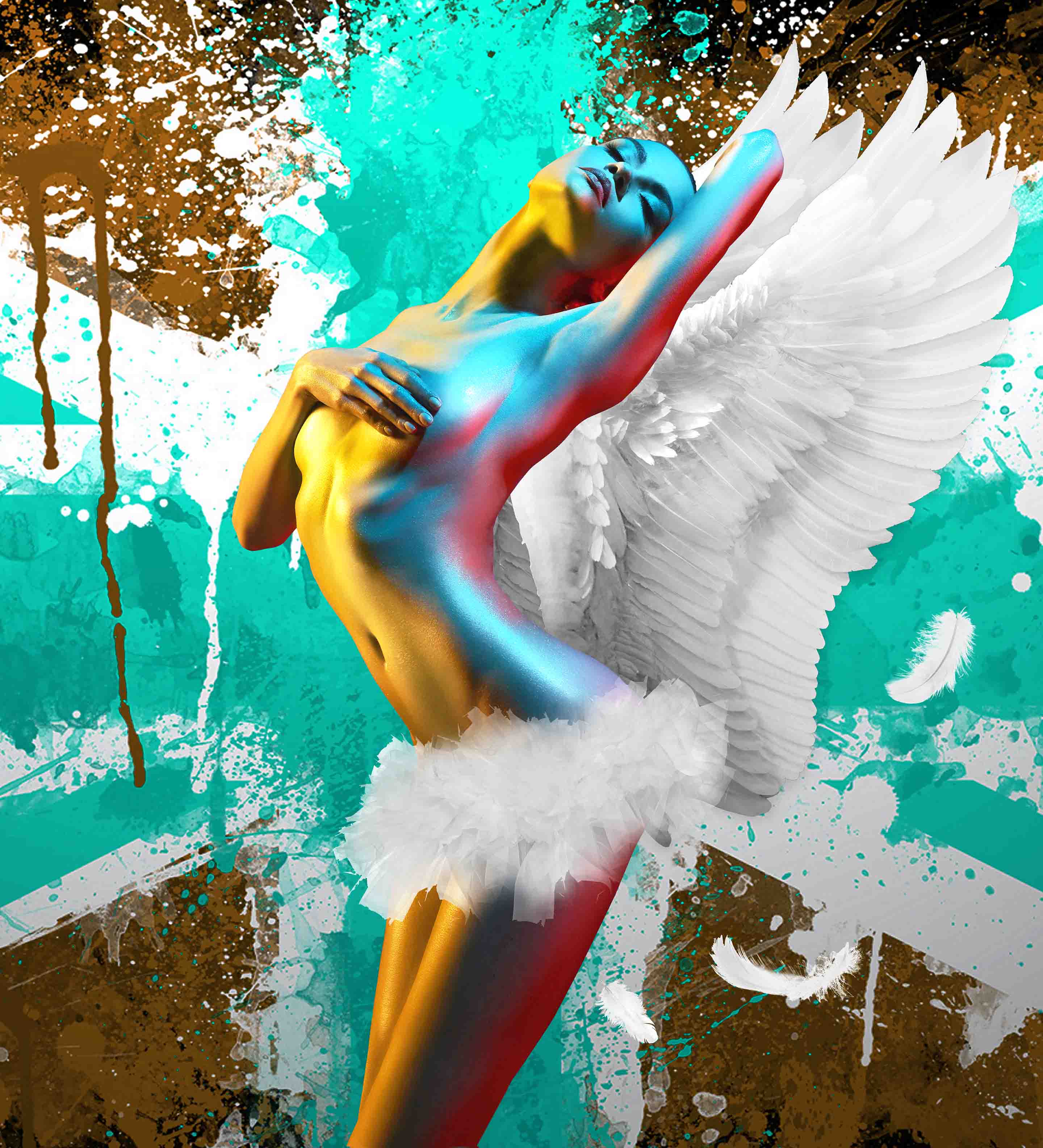 Chloe Rox - 'High Jack 2 Turquoise & Bronze' - Limited Edition Print