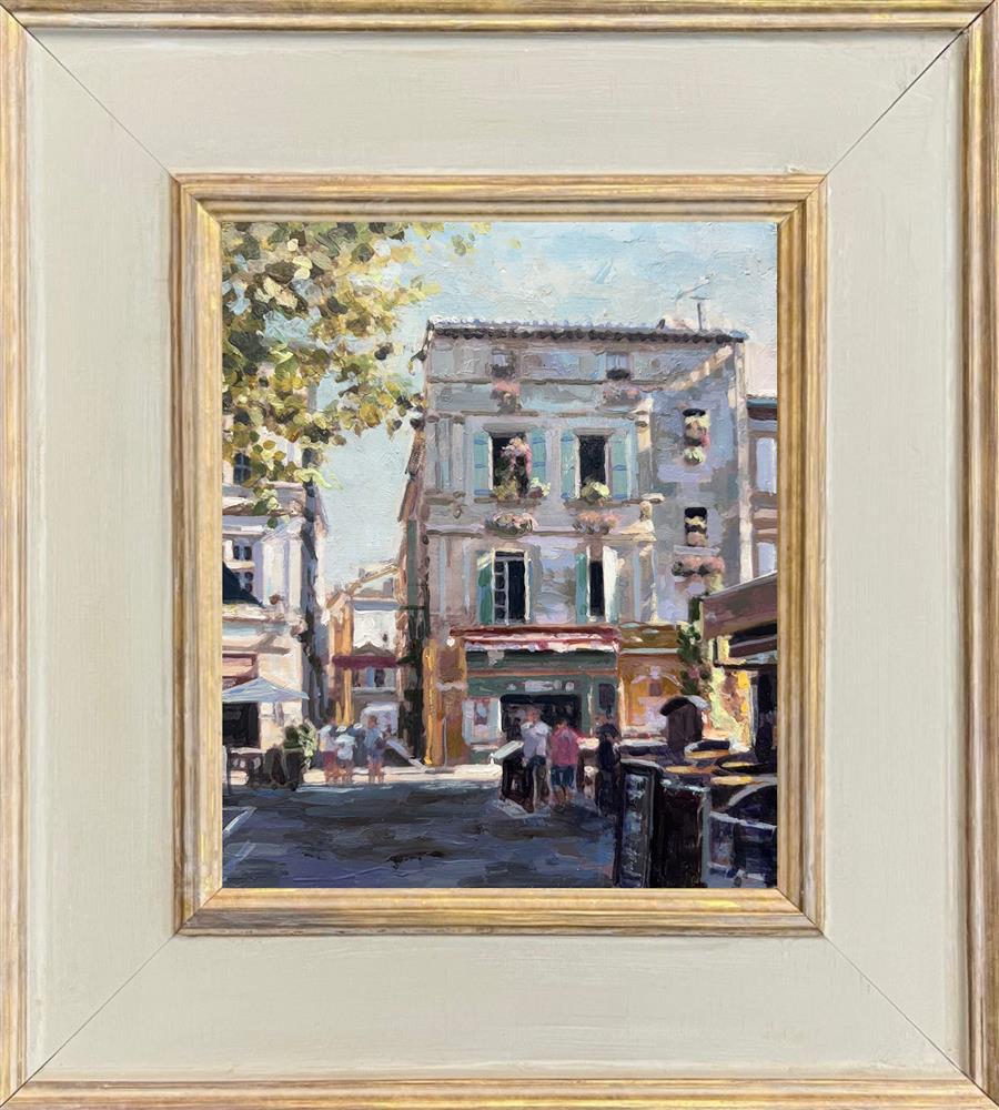 Rachele Dryden-Smith - 'Cafe Light' - Framed Original Artwork