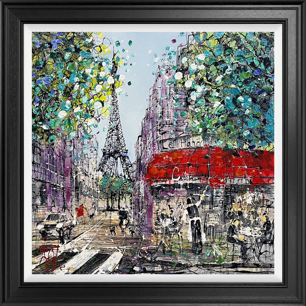 Nigel Cooke - 'Cafe Square' - Framed Original Artwork