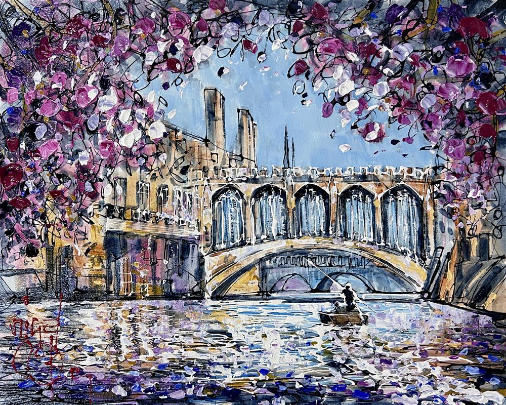 Nigel Cooke - 'Cambridge Waters' - Framed Original Artwork