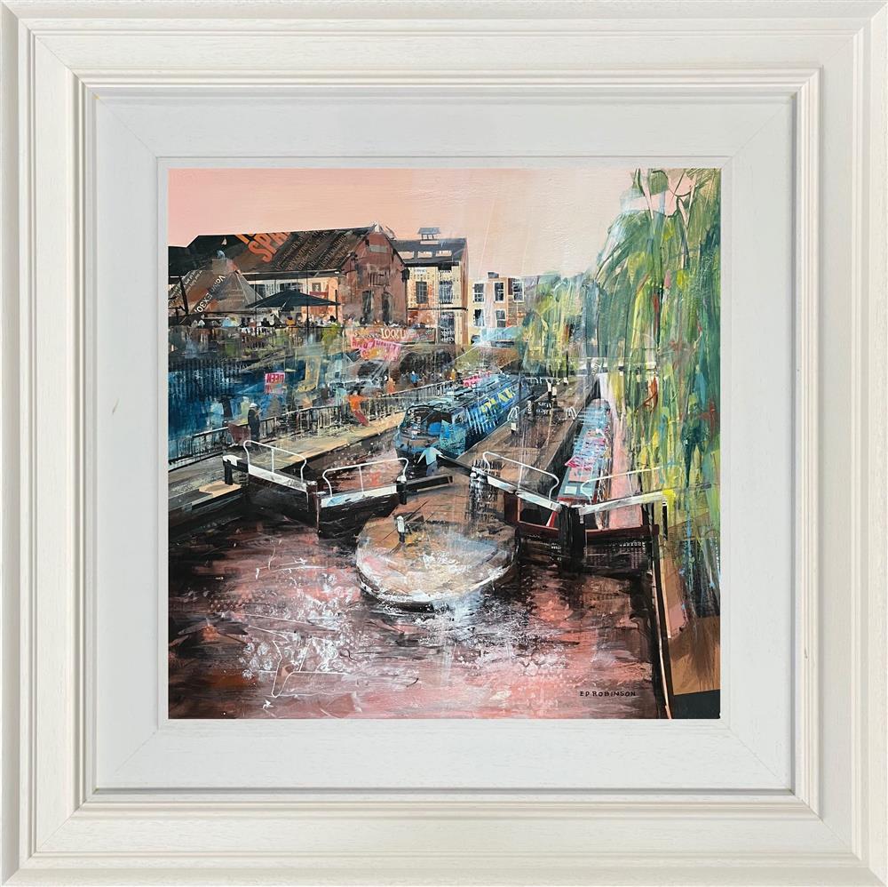 Ed Robinson - 'Camden Lock'  - Framed Original Artwork
