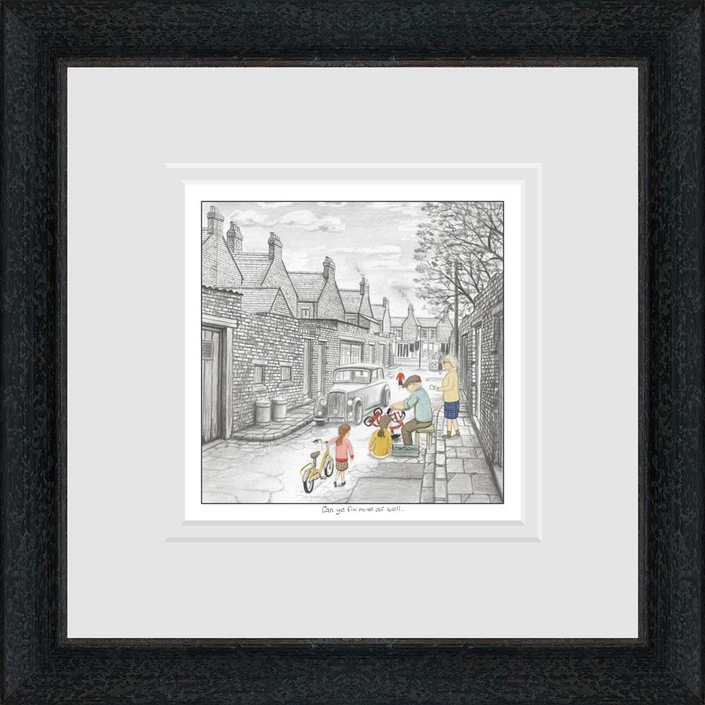 Leigh Lambert - 'Can Ye Fix Mine As Well' - Sketch' - Framed Limited Edition