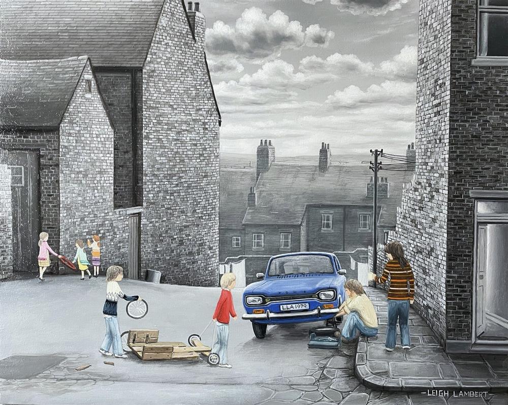 Leigh Lambert - 'Can You Fix Ours As Well'  - Framed Original Artwork