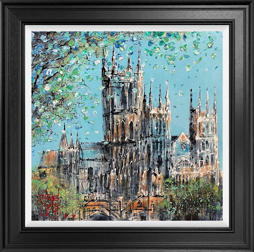 Nigel Cooke - 'Canterbury Blues'  - Framed Original Artwork