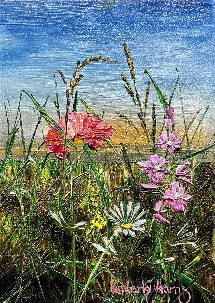 Kimberley Harris - 'Canvas Of Peace' - Miniature size - Framed Original Art