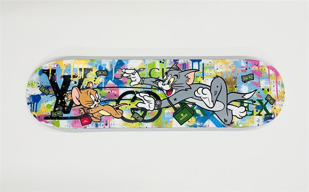 Emily Crook - 'Catch Me If You Can - Skatedeck' -  Original Wall Art