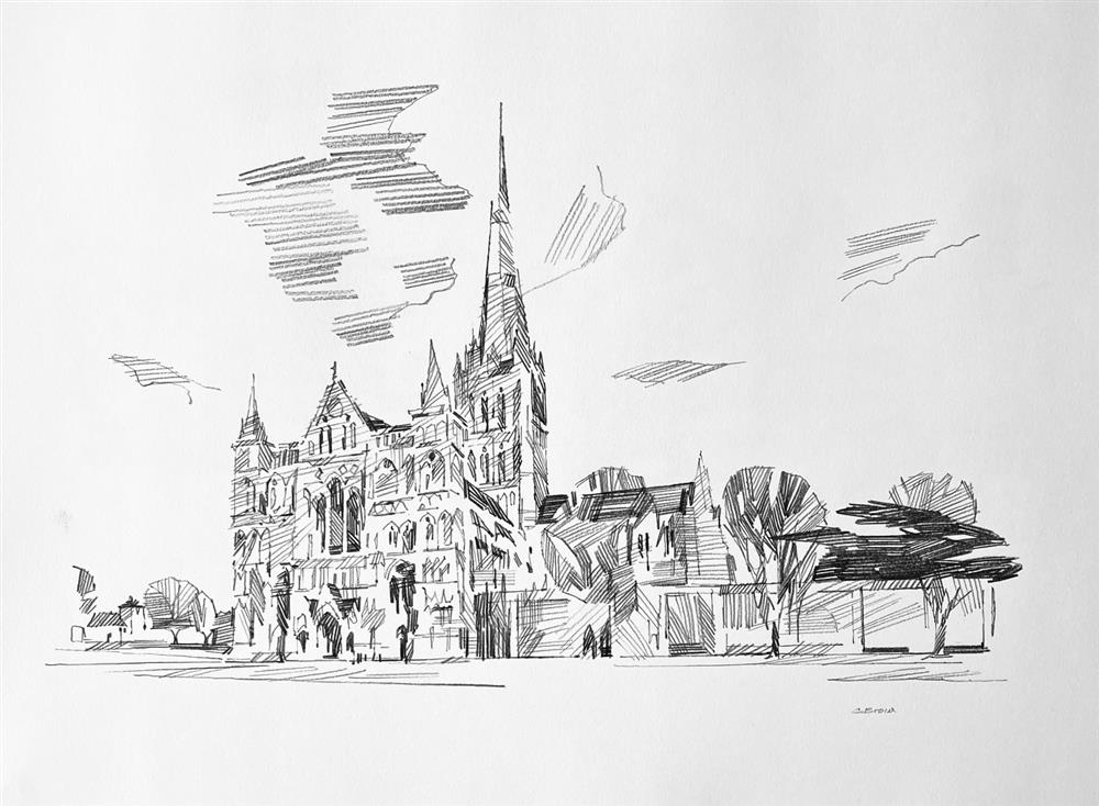 Colin Brown - 'Cathedral Heights - Study' - Framed Original Art