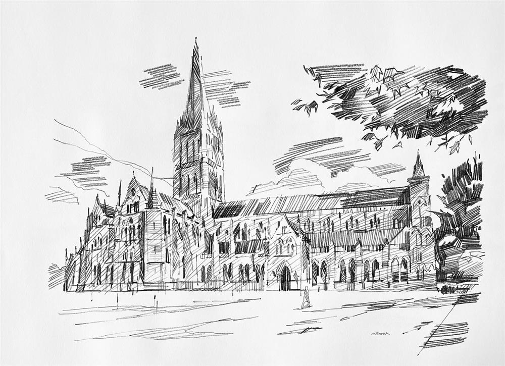 Colin Brown - 'Cathedral Lights - Study' - Framed Original Art