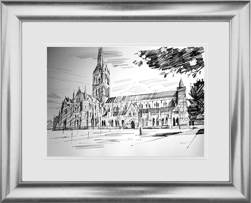 Colin Brown - 'Cathedral Spire - Sketch' - Framed Original Art