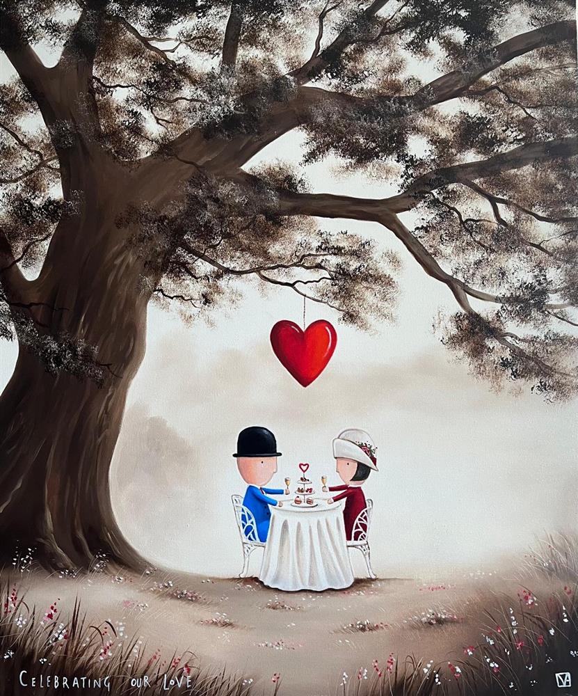 Michael Abrams - 'Celebrating Our Love' - Framed Original Art