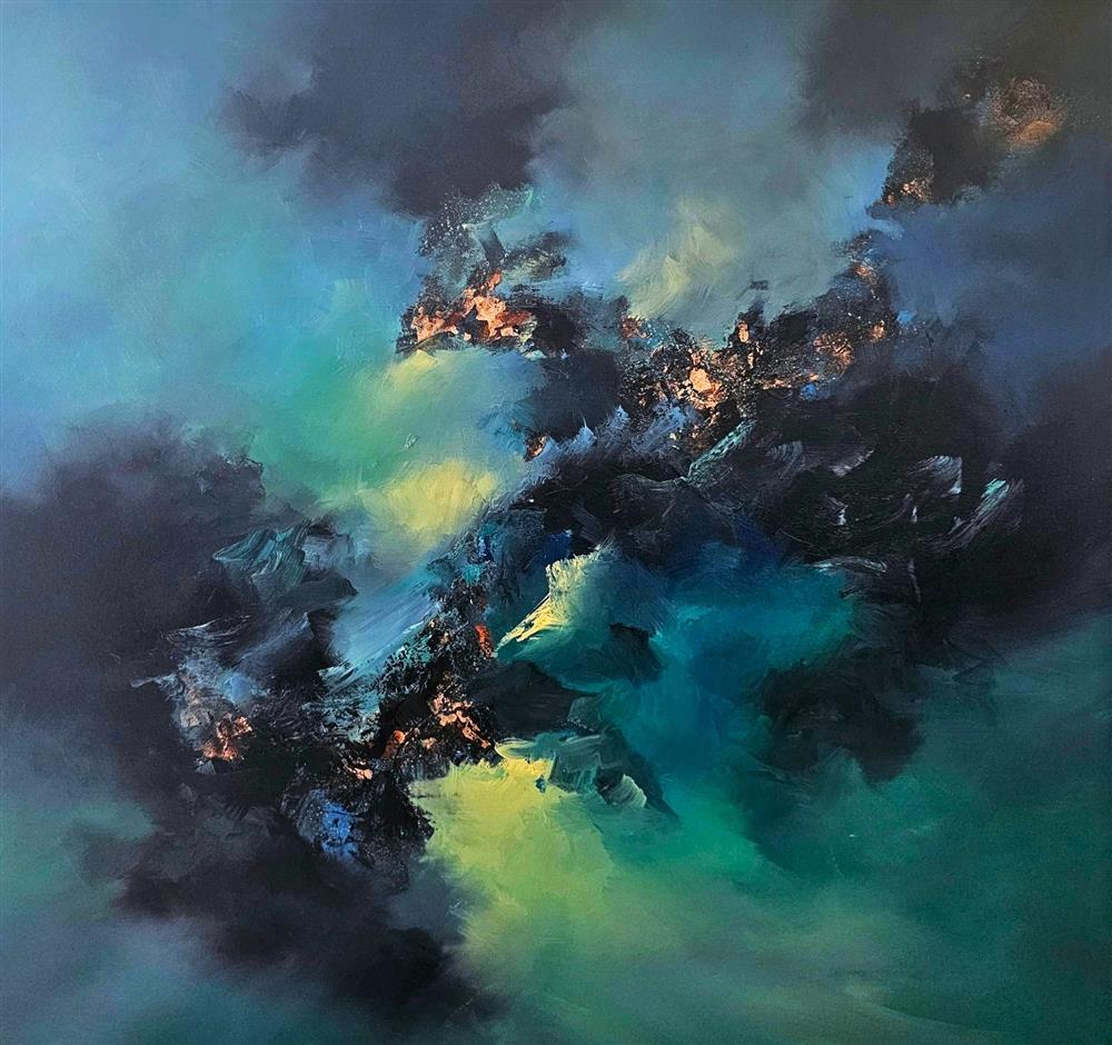 Alison Johnson - 'Celestial Drift II' - Framed Original Artwork