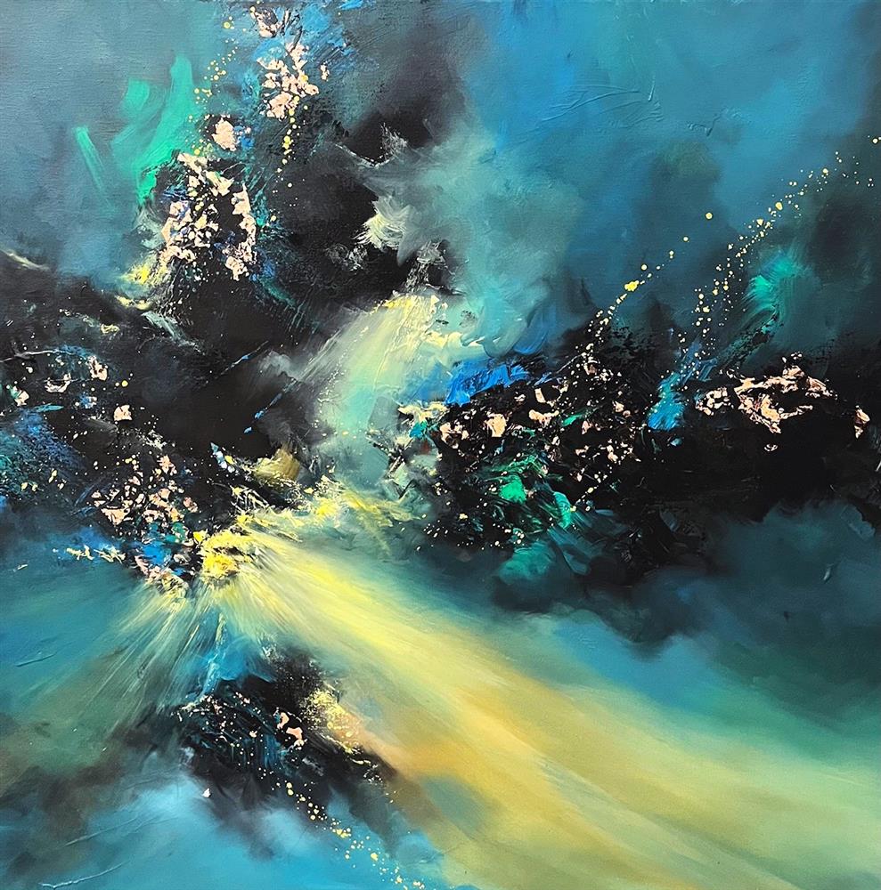 Alison Johnson - 'Celestial Drift III' - Framed Original Artwork