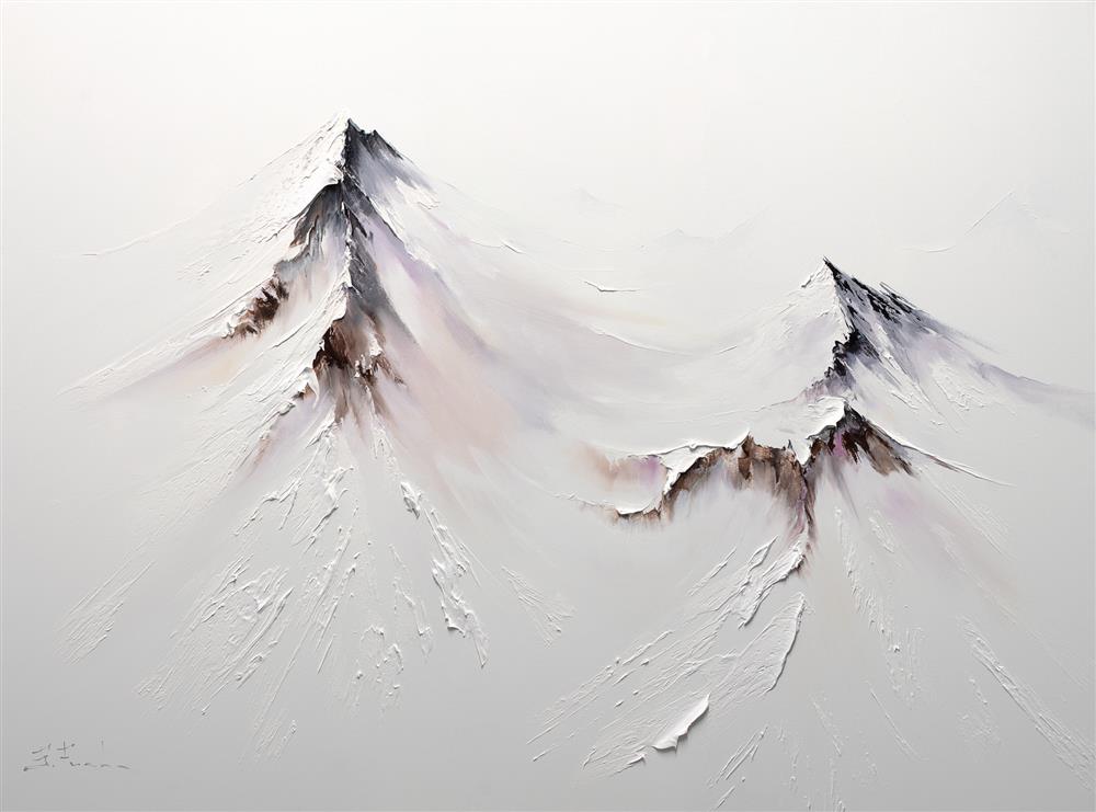 Bozhena Fuchs- 'Celestial Peaks' - Framed Original Artwork