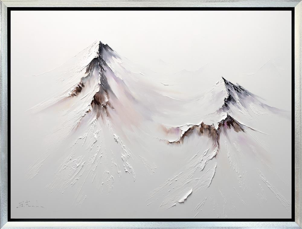 Bozhena Fuchs- 'Celestial Peaks' - Framed Original Artwork