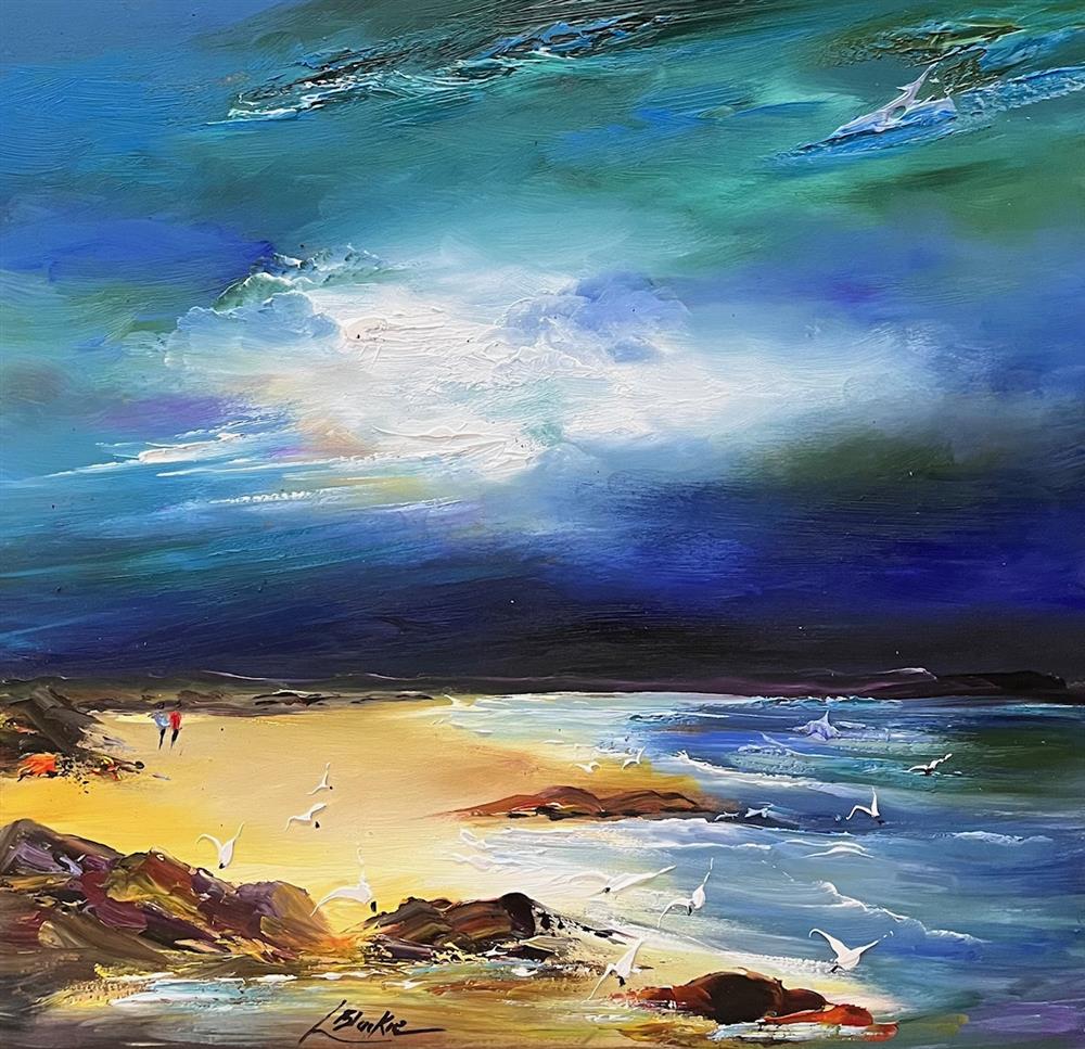 Lillias Blackie -  'Celestial Shore' - Framed Original Art