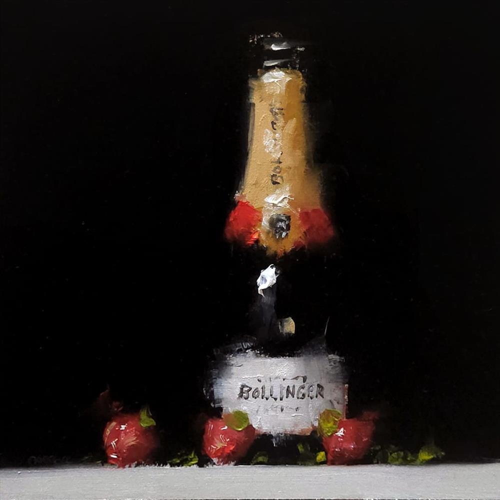 Neil Carroll - 'Champagne And Strawberries' - Framed Original Artwork