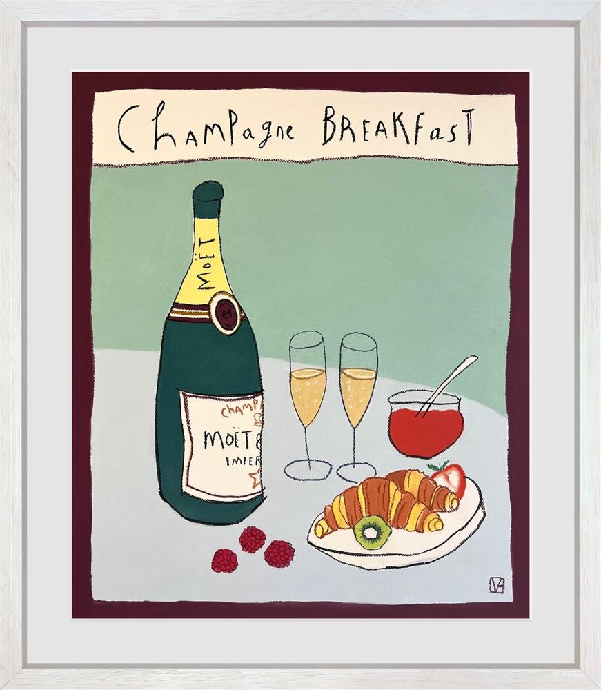 Michael Abrams - 'Champagne Breakfast' - Framed Original Art