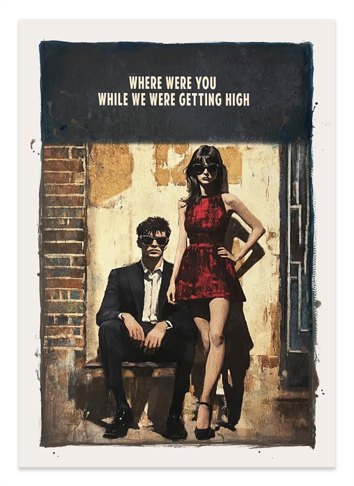 Linda Charles - 'Champagne Supernova - Remastered ' - Framed Limited Edition