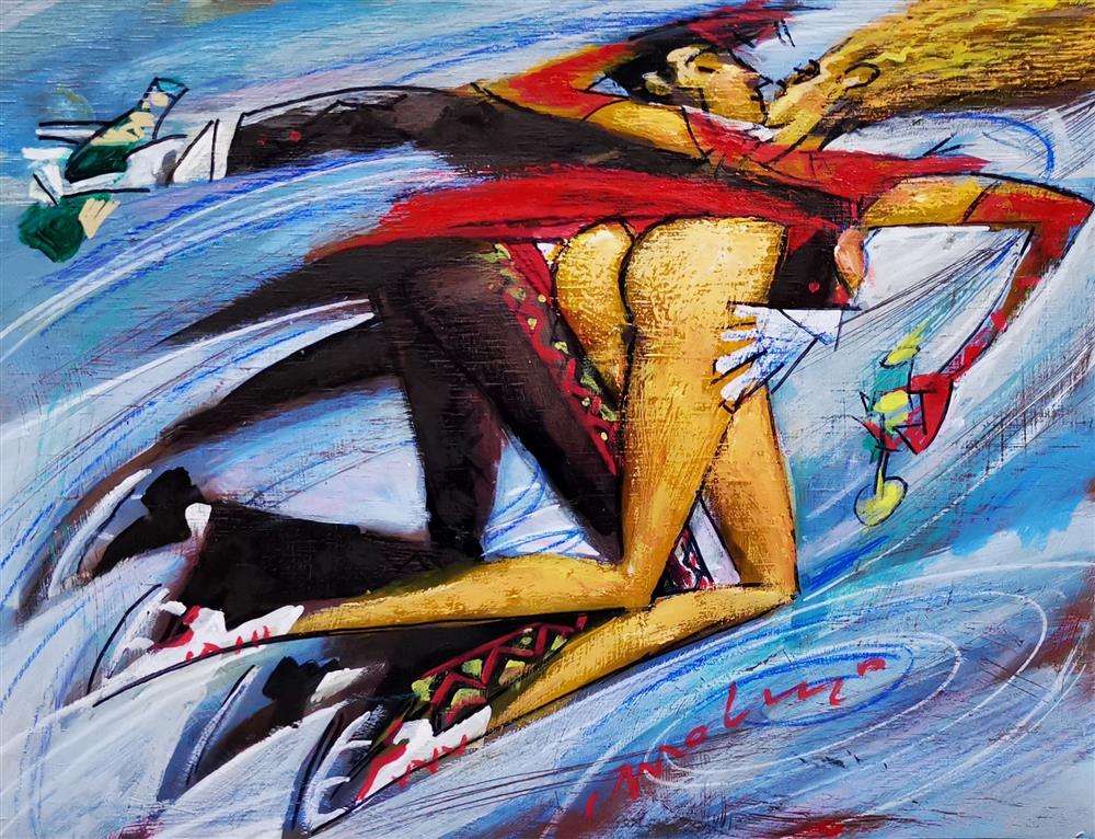 Andrei Protsouk - 'Champagne On Ice' - Framed Original Artwork