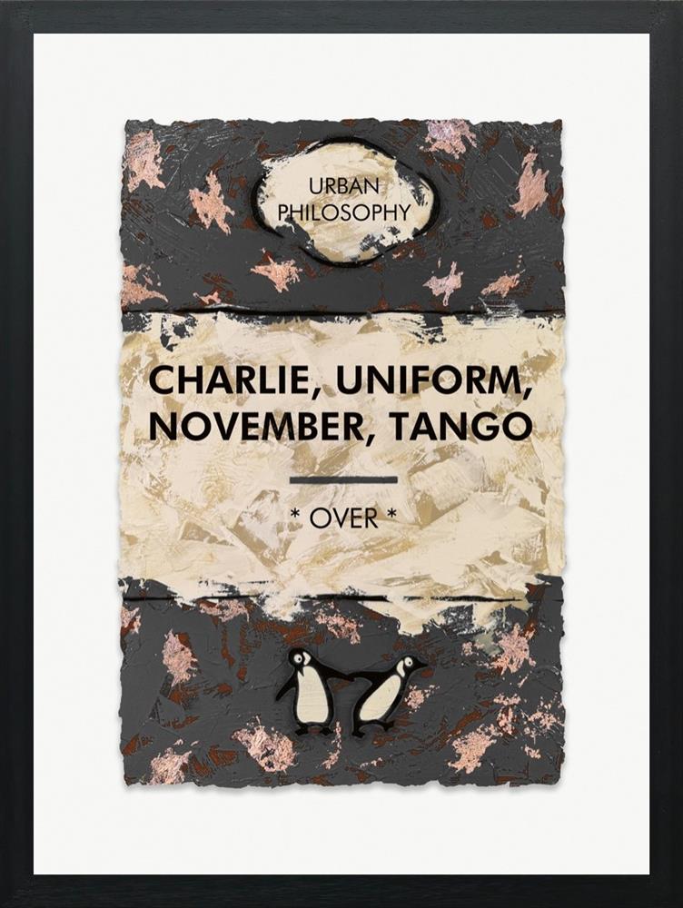 Hue Folk - 'Charlie, Uniform, November, Tango - Bronze Leaf' - Framed Limited Edition