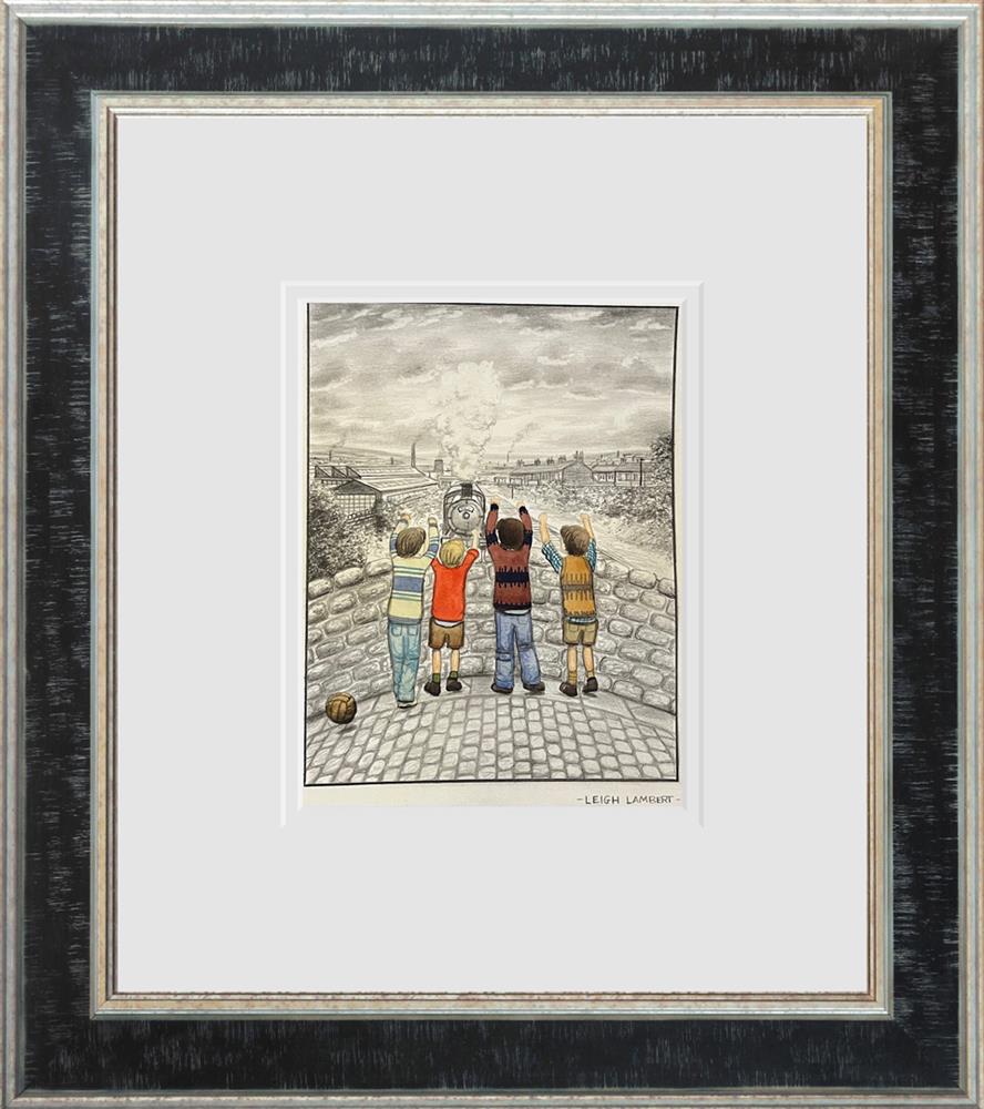 Leigh Lambert - 'Chasing Steam- Sketch'  - Framed Original Sketch
