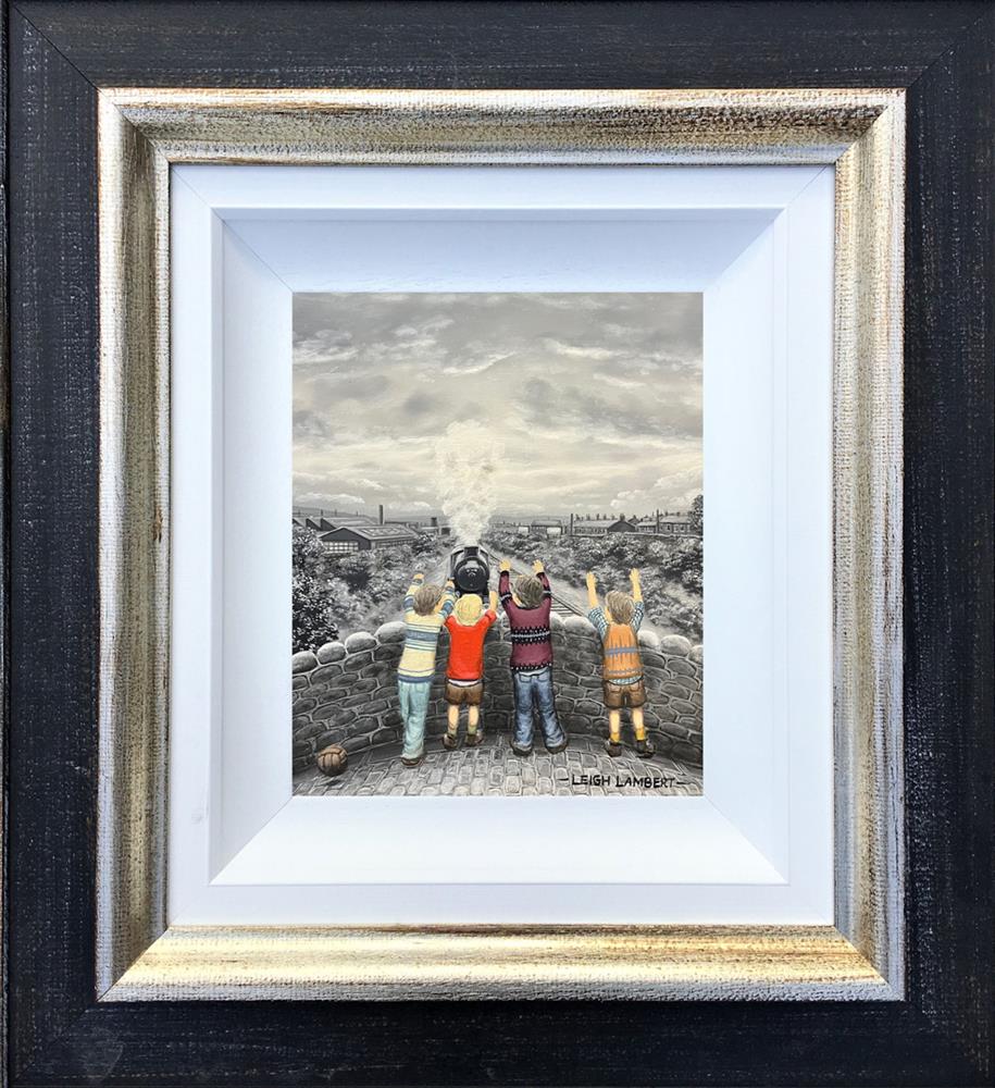 Leigh Lambert - 'Chasing Steam'  - Framed Original Artwork