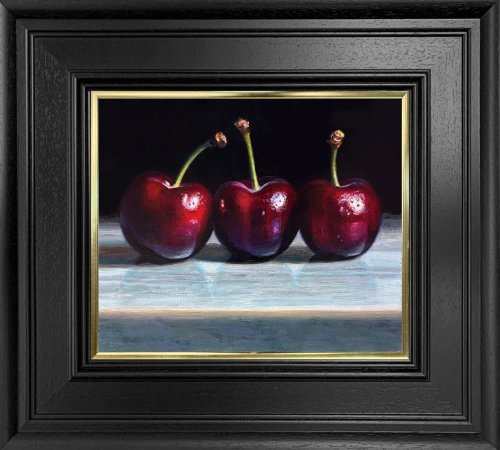 Tony Owens - 'Cherries On Marble' - Framed Original Artwork