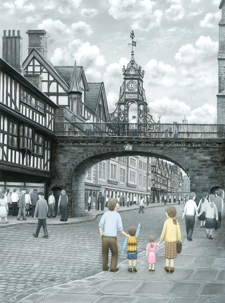 Leigh Lambert - 'Chester Times' - Canvas Exclusive - Framed Limited Edition Art